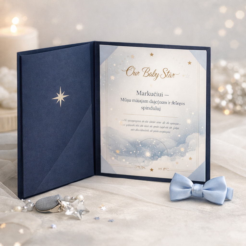 Baby Star Certificate